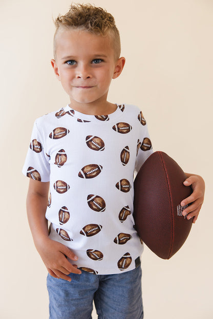 Football (ribbed) - Everyday Tee Blush Lotus