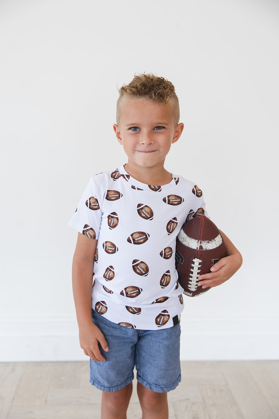 Football (ribbed) - Everyday Tee Blush Lotus