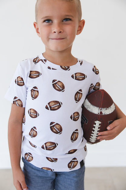 Football (ribbed) - Everyday Tee Blush Lotus