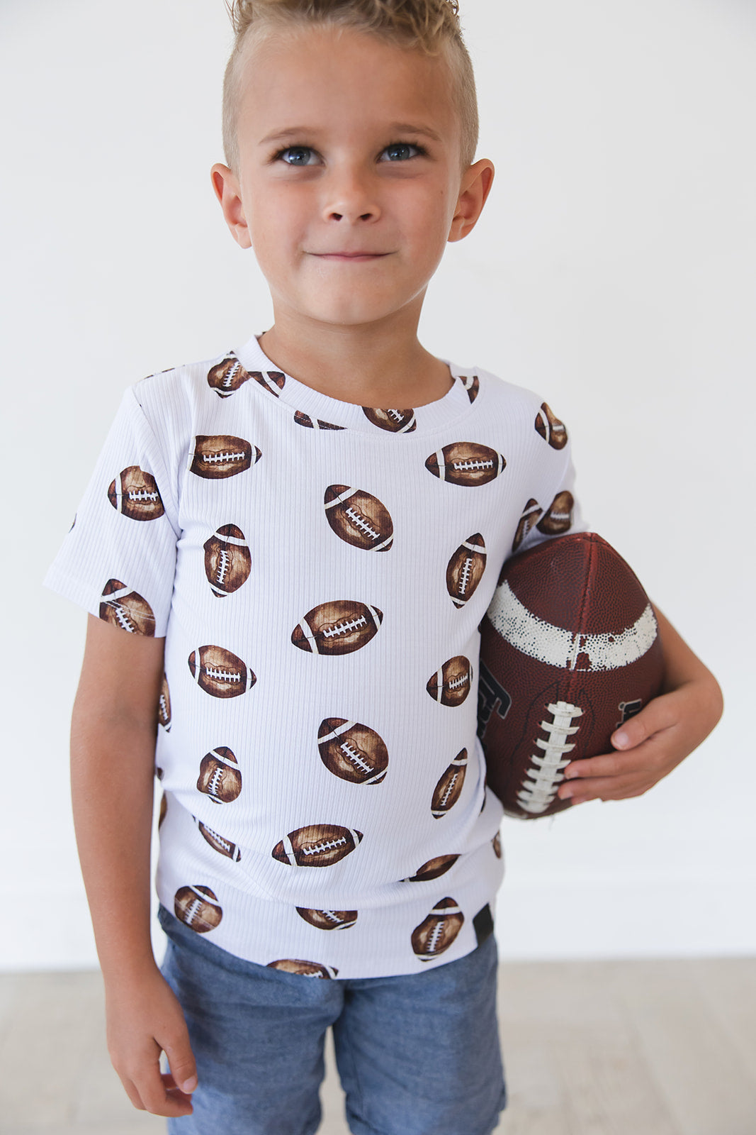 Football (ribbed) - Everyday Tee Blush Lotus