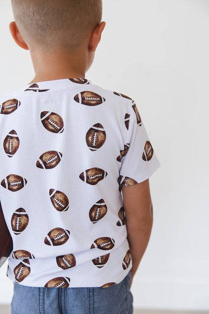 Football (ribbed) - Everyday Tee Blush Lotus