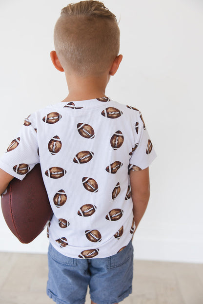 Football (ribbed) - Everyday Tee Blush Lotus