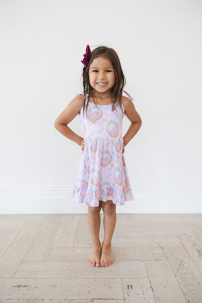 When You Wish - Twirl Dress Blush Lotus