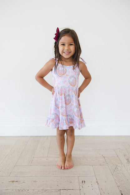 When You Wish - Twirl Dress Blush Lotus
