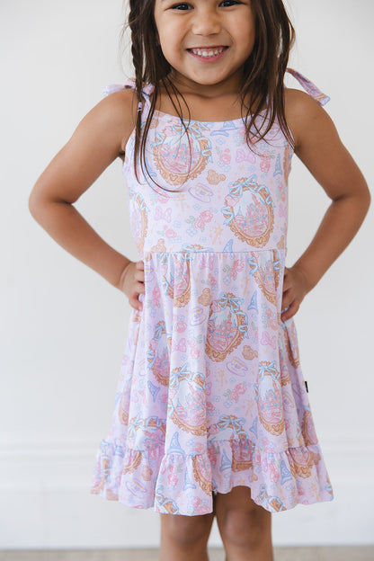When You Wish - Twirl Dress Blush Lotus