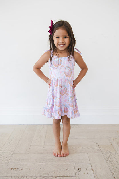 When You Wish - Twirl Dress Blush Lotus