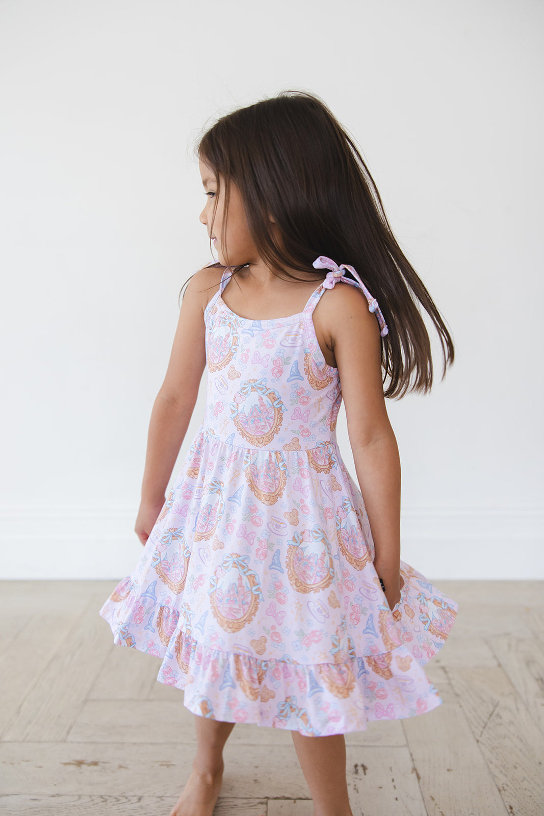 When You Wish - Twirl Dress Blush Lotus
