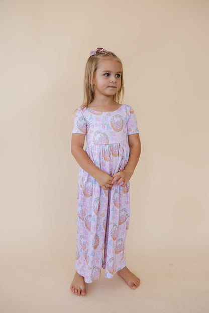 When You Wish - Wide-leg Romper Blush Lotus