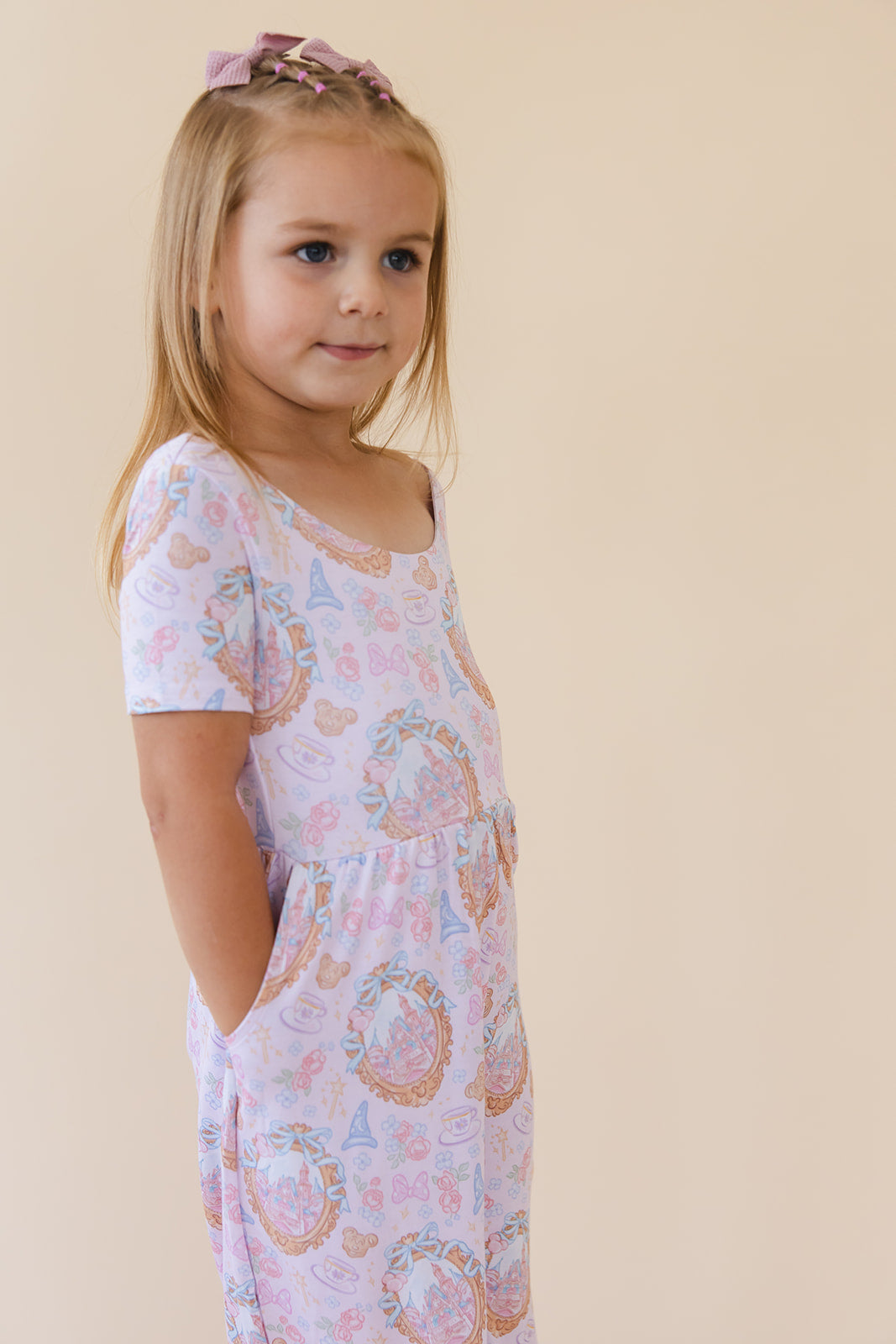 When You Wish - Wide-leg Romper Blush Lotus
