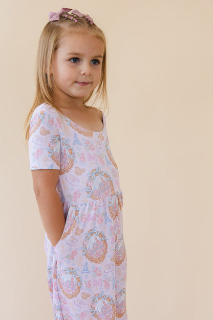 When You Wish - Wide-leg Romper Blush Lotus