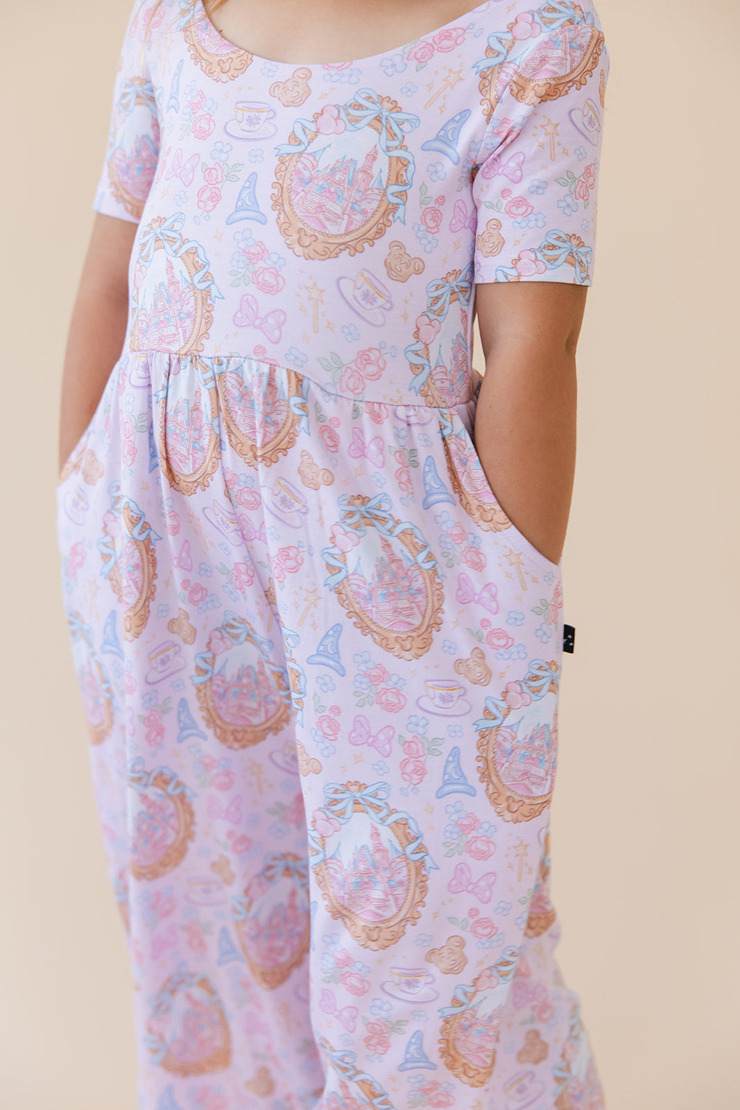 When You Wish - Wide-leg Romper Blush Lotus