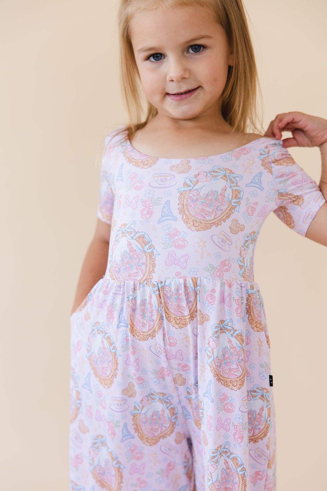 When You Wish - Wide-leg Romper Blush Lotus