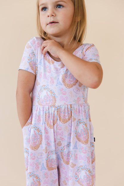 When You Wish - Wide-leg Romper Blush Lotus