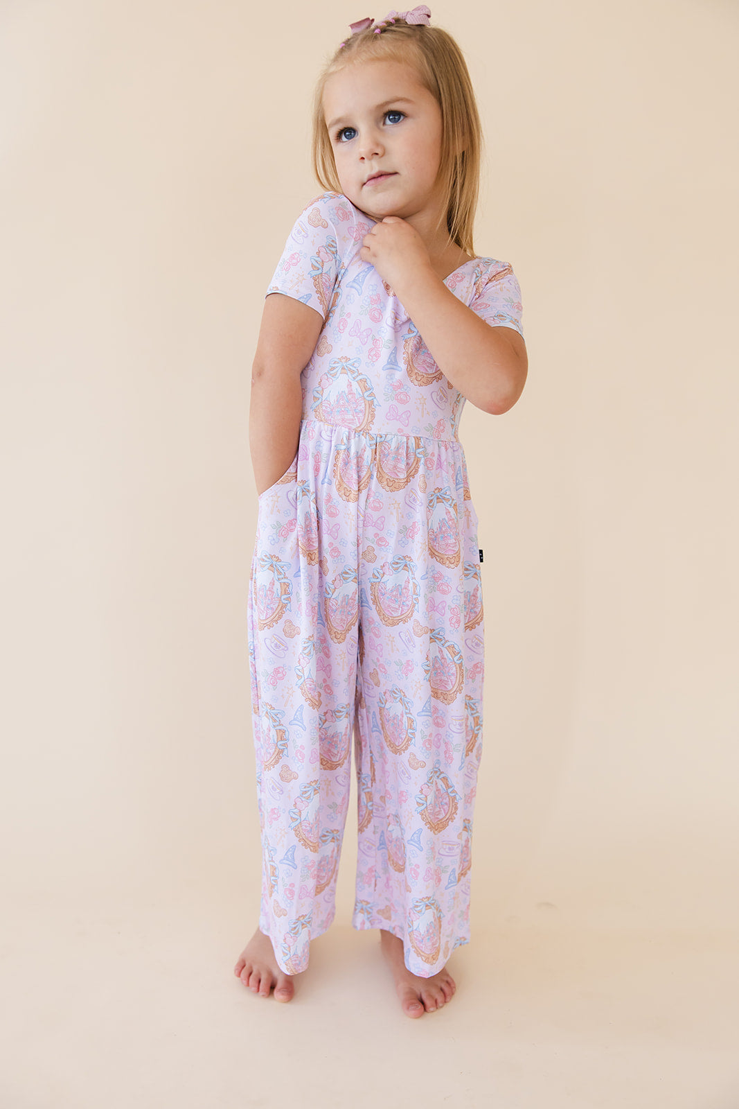 When You Wish - Wide-leg Romper Blush Lotus