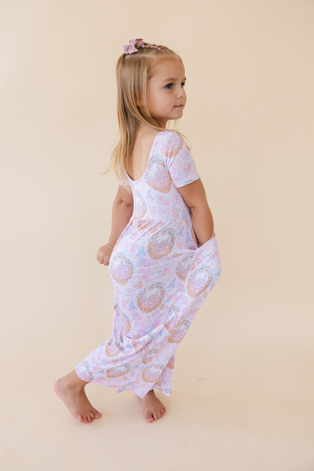 When You Wish - Wide-leg Romper Blush Lotus