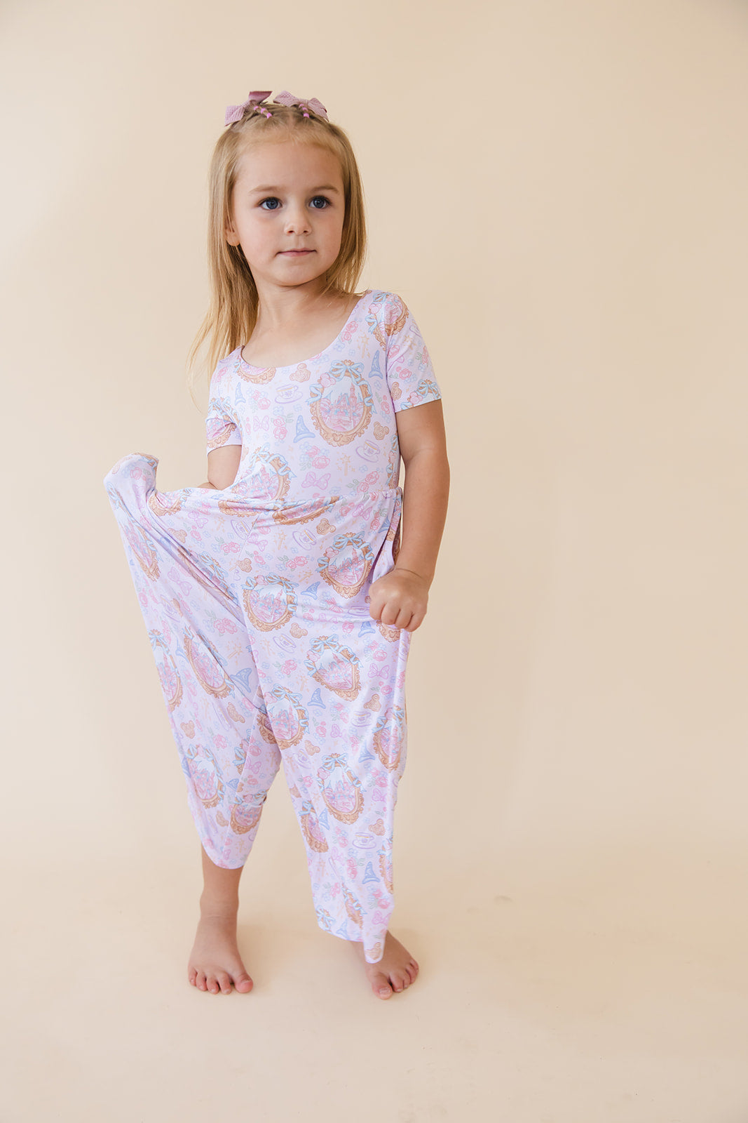 When You Wish - Wide-leg Romper Blush Lotus