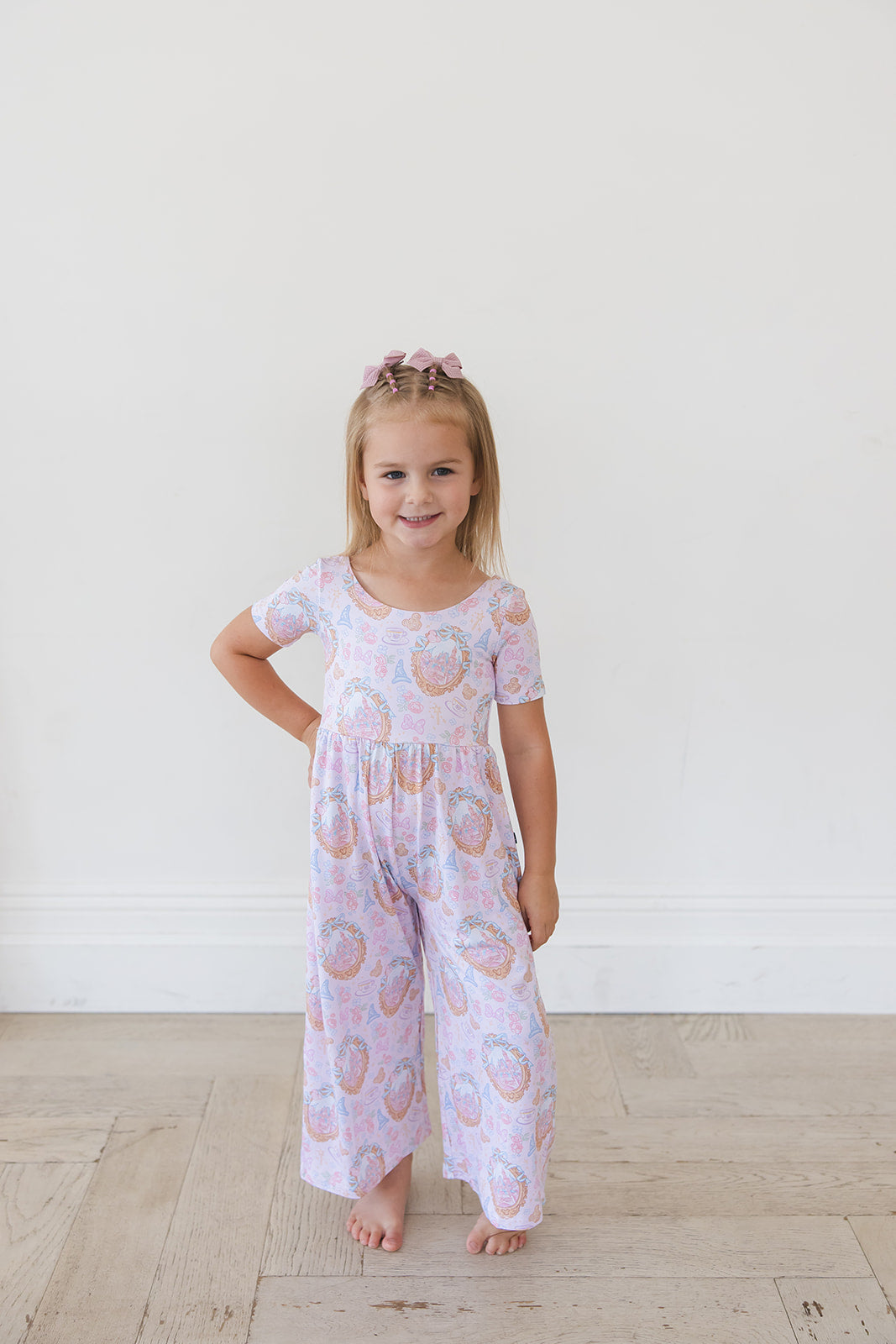 When You Wish - Wide-leg Romper Blush Lotus