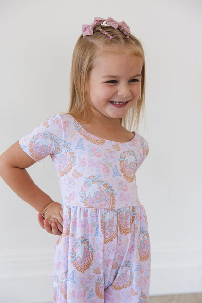 When You Wish - Wide-leg Romper Blush Lotus