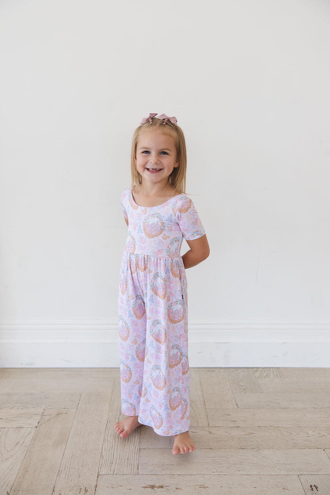 When You Wish - Wide-leg Romper Blush Lotus
