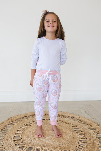 When You Wish - Bamboo Terry Jogger Blush Lotus