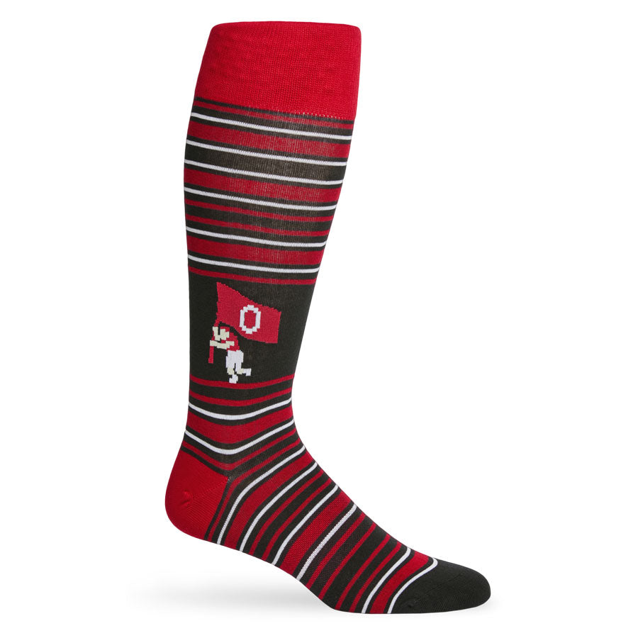 Crimson 8-Bit Maker Bayfield Dress Socks DeadSoxy