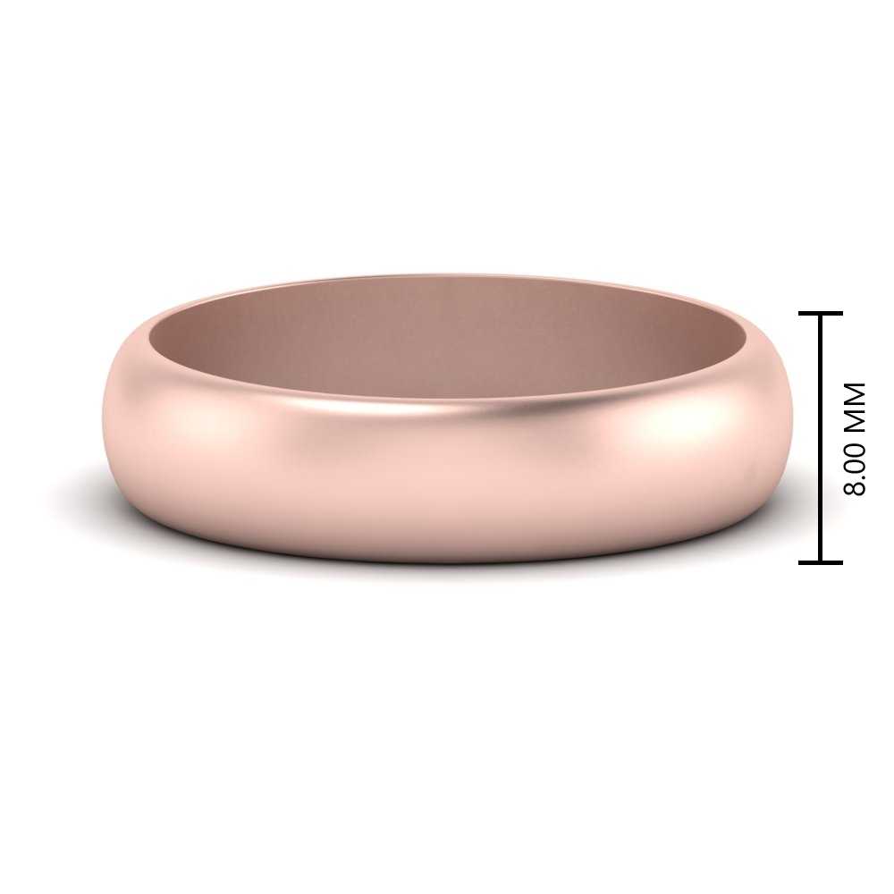 Low Dome 6mm Men Wedding Band Fascinating Diamonds