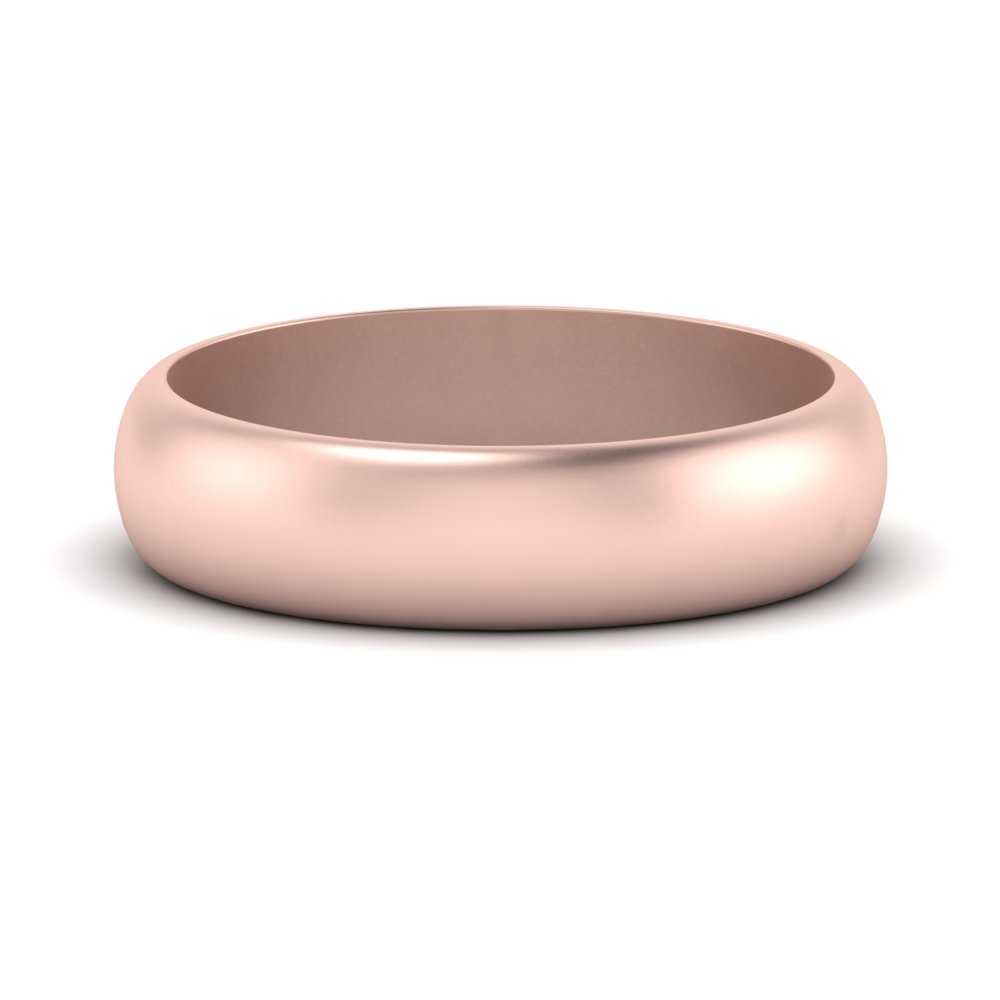 Low Dome 6mm Men Wedding Band Fascinating Diamonds