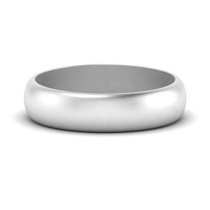 Low Dome 6mm Men Wedding Band Fascinating Diamonds