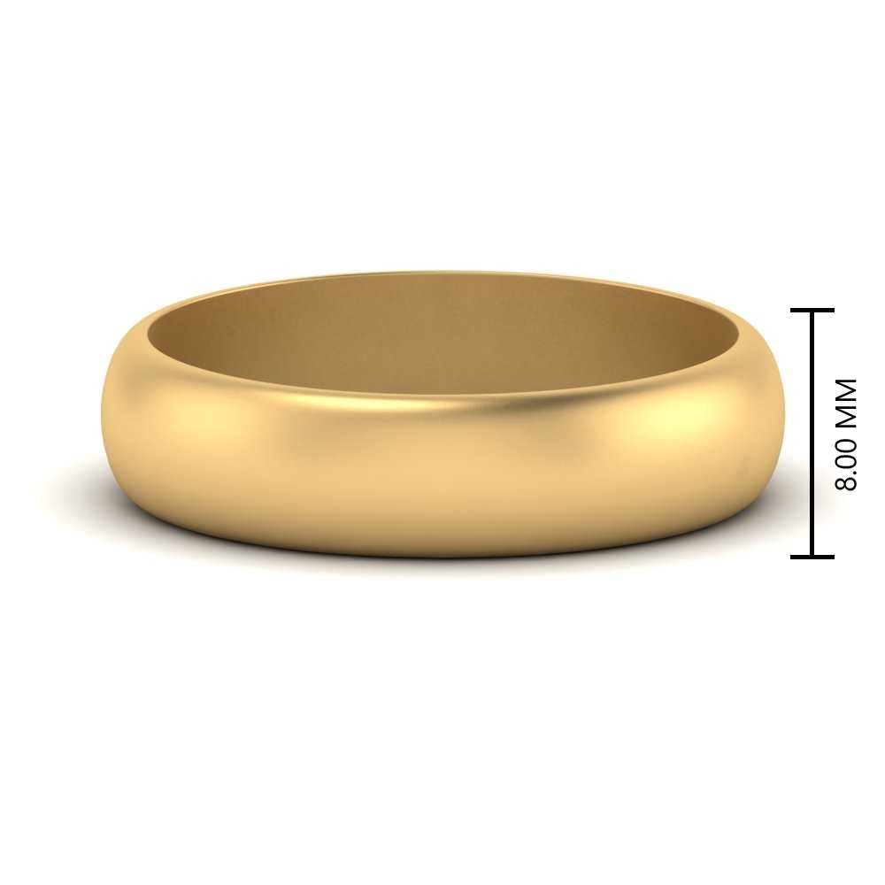 Low Dome 6mm Men Wedding Band Fascinating Diamonds