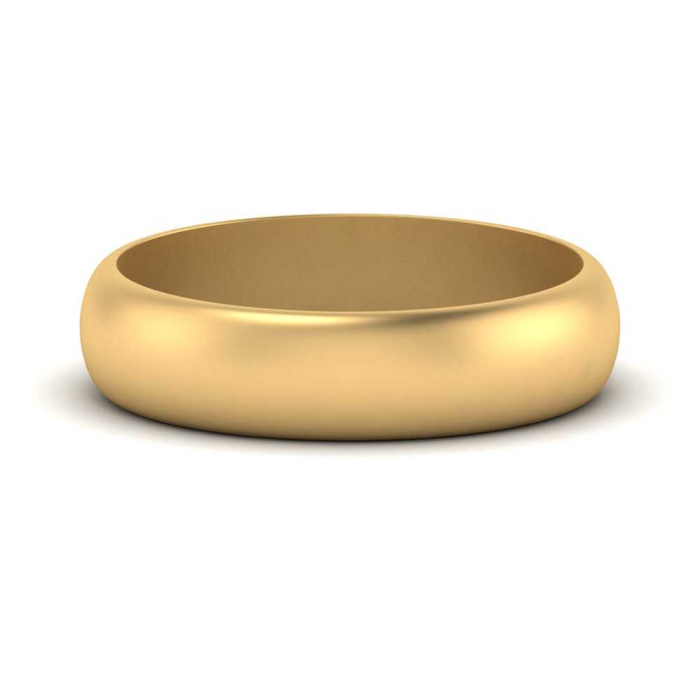 Low Dome 6mm Men Wedding Band Fascinating Diamonds