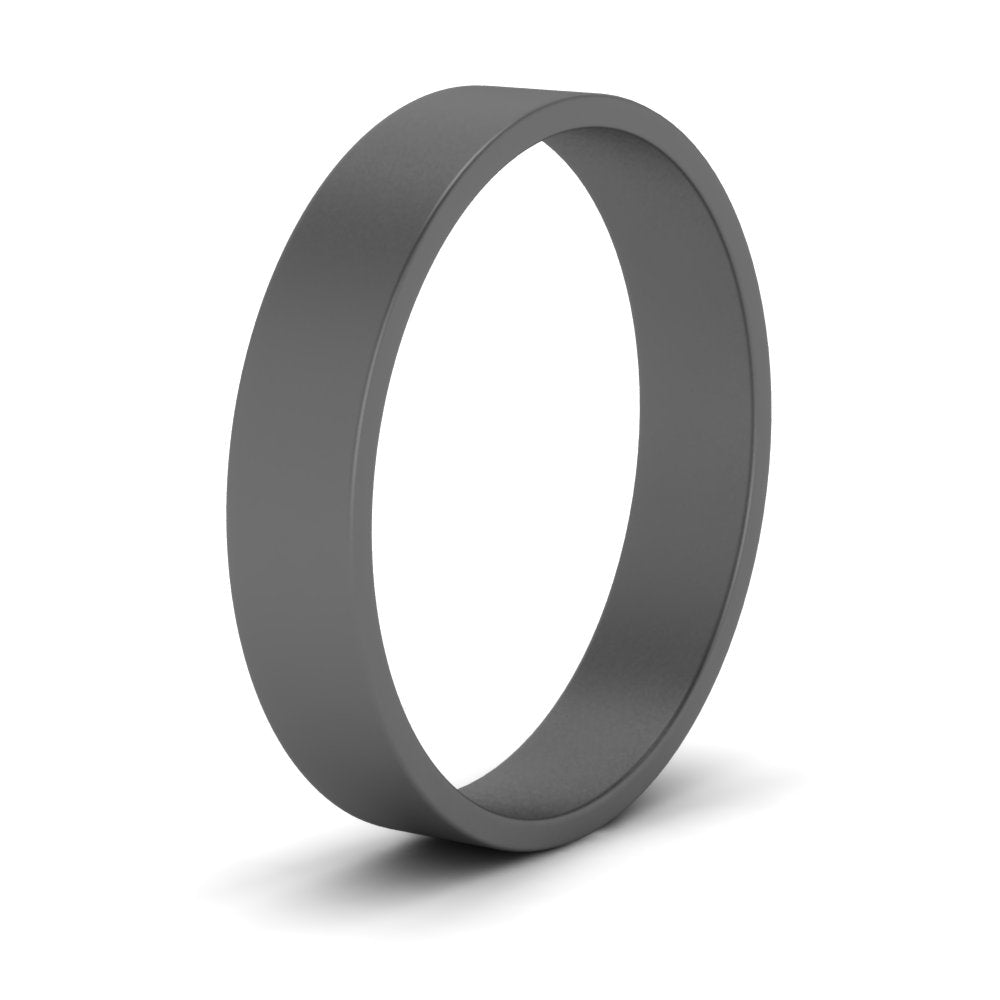 5 mm Flat Gold Wedding Band Fascinating Diamonds