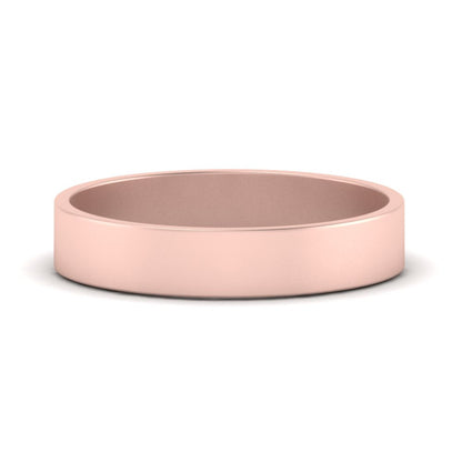 5 mm Flat Gold Wedding Band Fascinating Diamonds