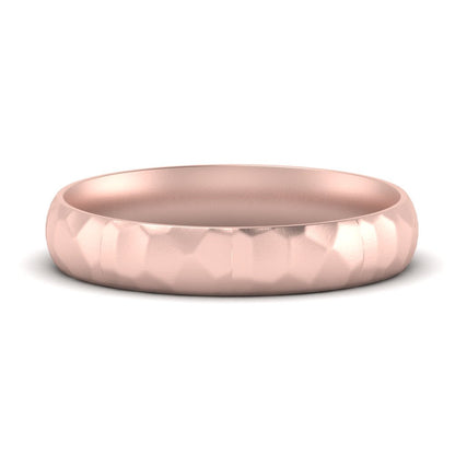 Mens Hammered Comfort Fit Wedding Band Fascinating Diamonds
