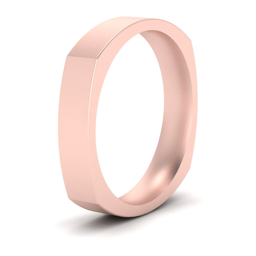 Square Comfort Fit Mens Wedding Band Fascinating Diamonds