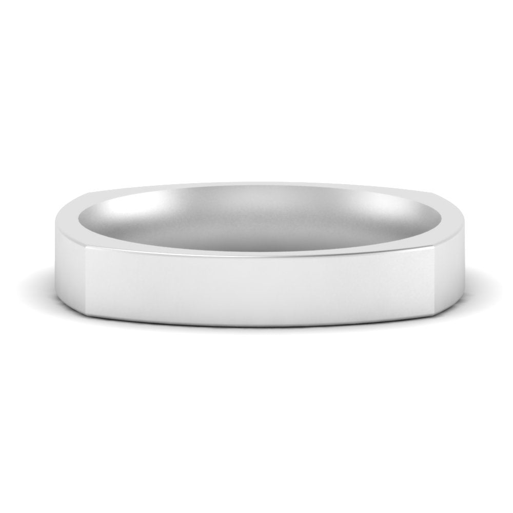 Square Comfort Fit Mens Wedding Band Fascinating Diamonds