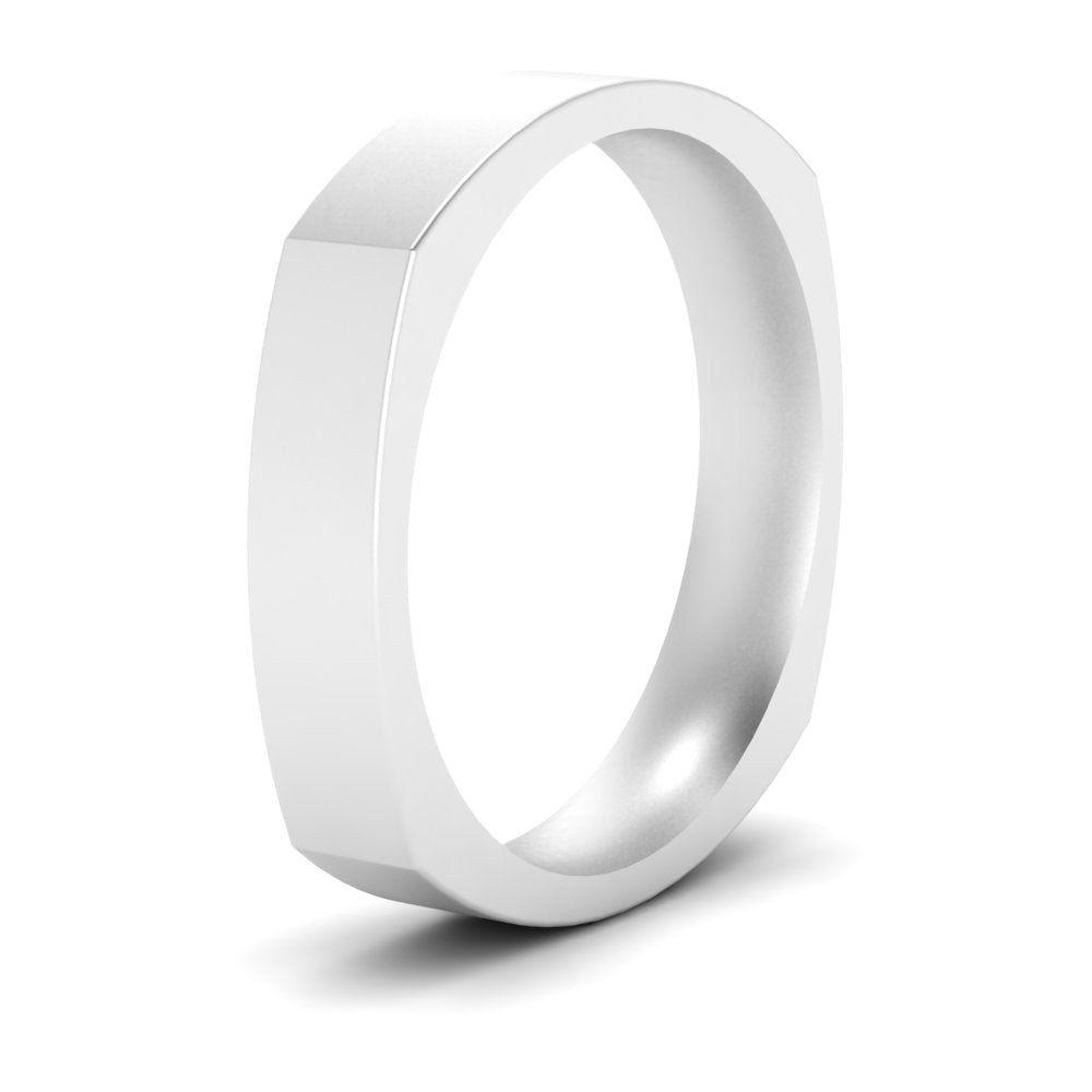 Square Comfort Fit Mens Wedding Band Fascinating Diamonds