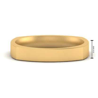 Square Comfort Fit Mens Wedding Band Fascinating Diamonds