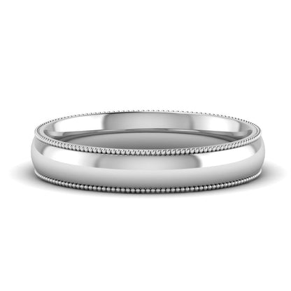Comfort Fit Wedding Band Milgrain Edge Fascinating Diamonds