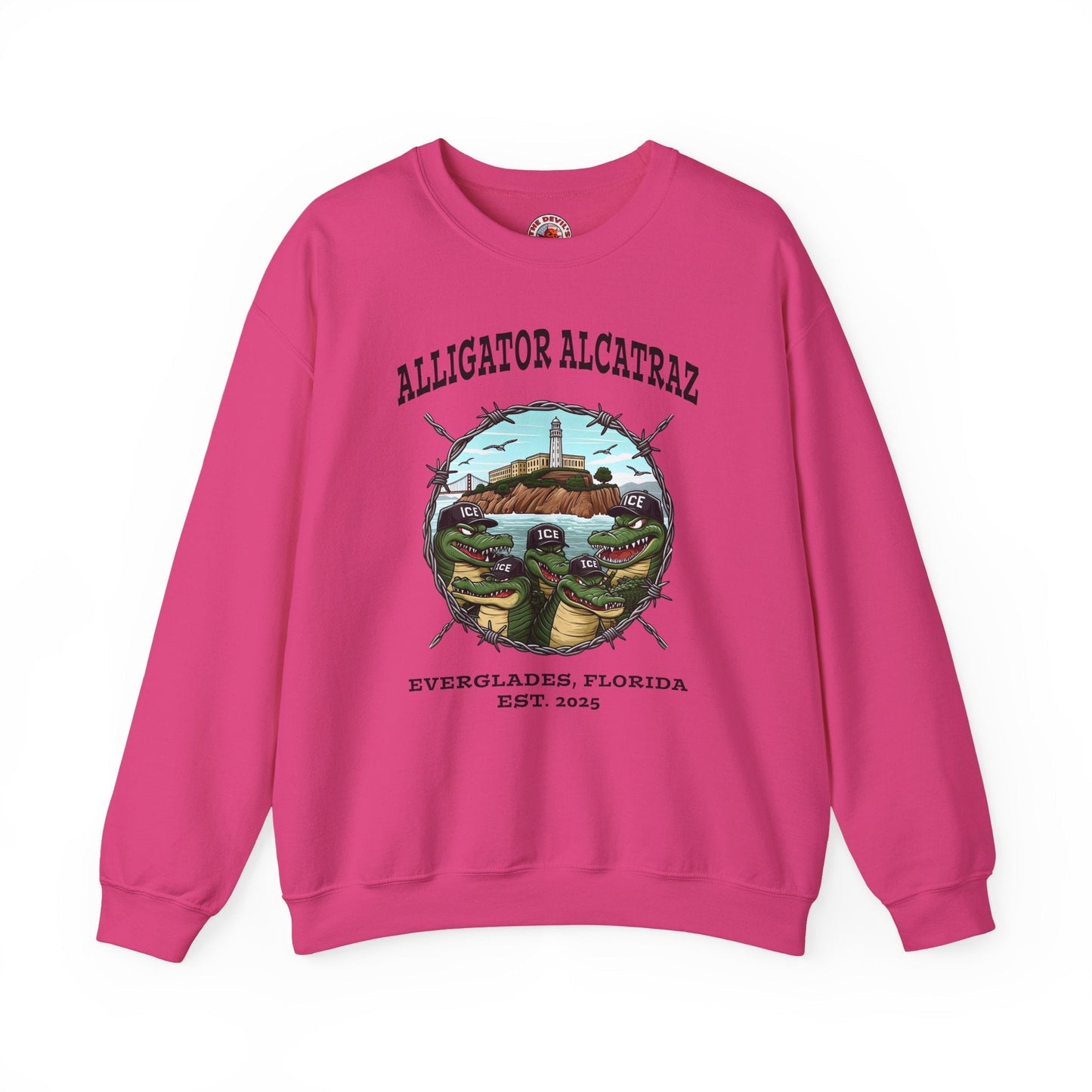 Alligator Alcatraz Crewneck Sweatshirt The Devil's Pickle