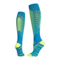 Professional sports pressure socks, running jump rope high leg socks, reflective striped cycling compression socks at night
