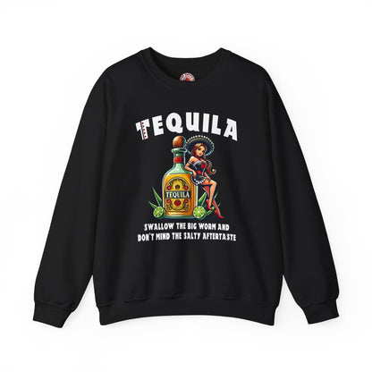 Tequila Swallow The Big Worm Crewneck Sweatshirt The Devil's Pickle
