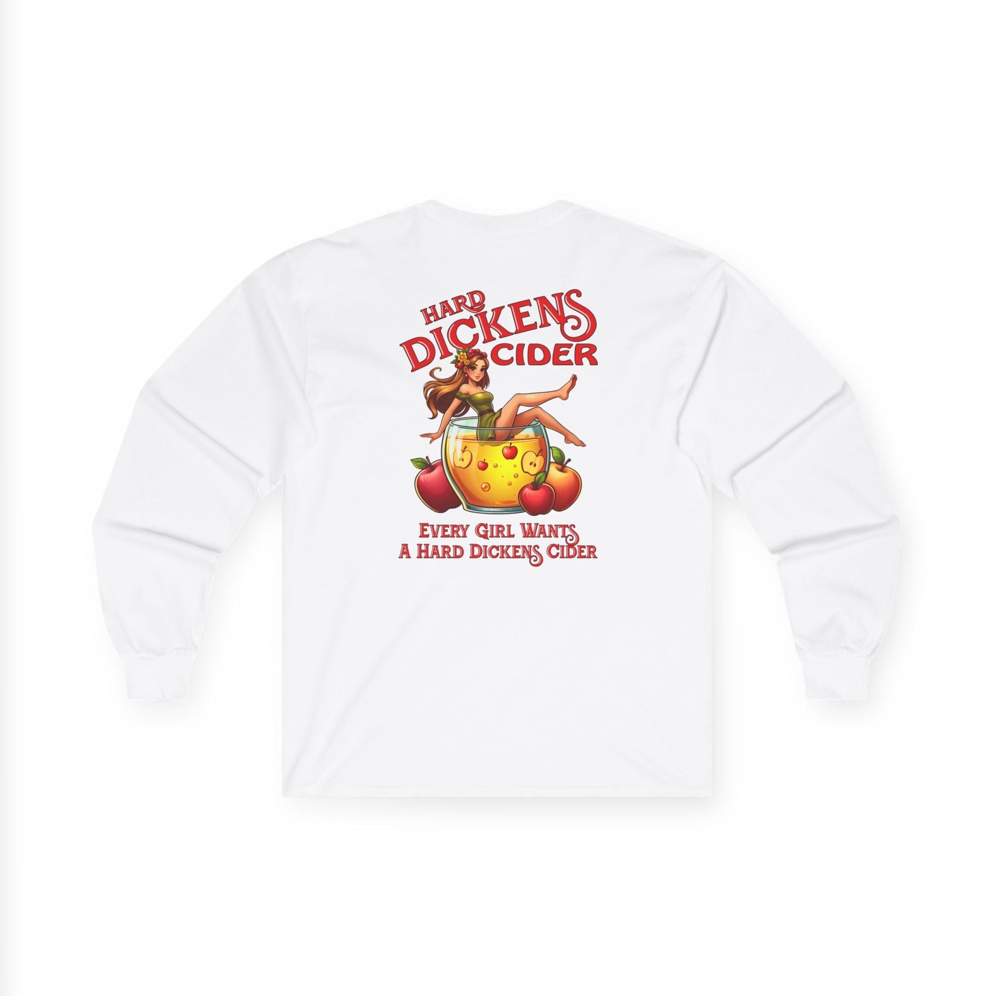 Hard Dickens Cider Front/Back Long Sleeve Tee The Devil's Pickle
