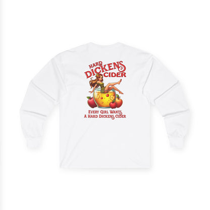 Hard Dickens Cider Front/Back Long Sleeve Tee The Devil's Pickle