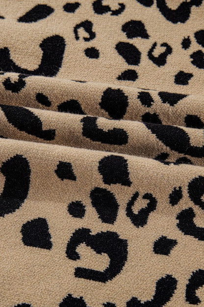 Plus Size Leopard Knit Lacy Trim Long Sleeve Sweat Shop Style & More | Fresh Looks, Everyday Deals & Free Shipping
