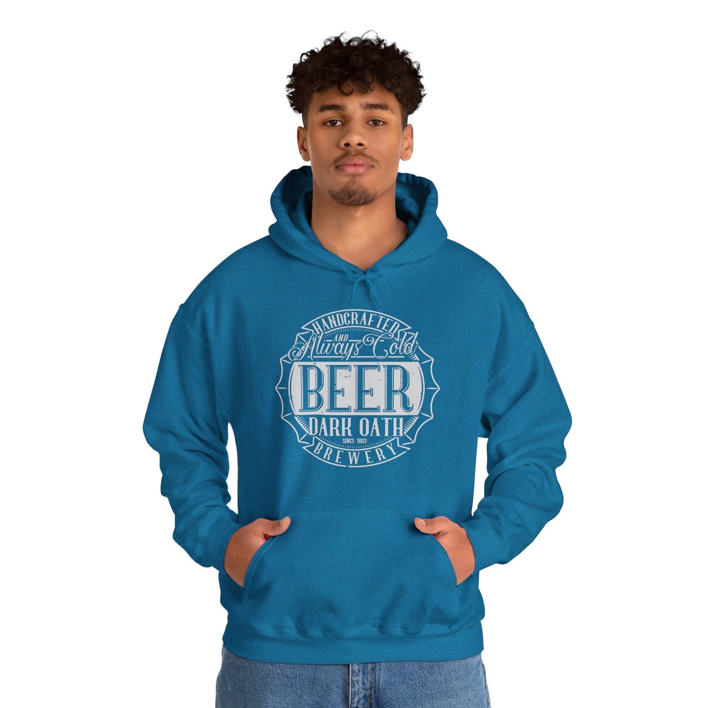 Handcrafted and Always Cold Beer Hooded Sweatshirt The Devil's Pickle