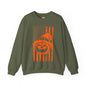 Pumpkin American Flag Crewneck Sweatshirt The Devil's Pickle