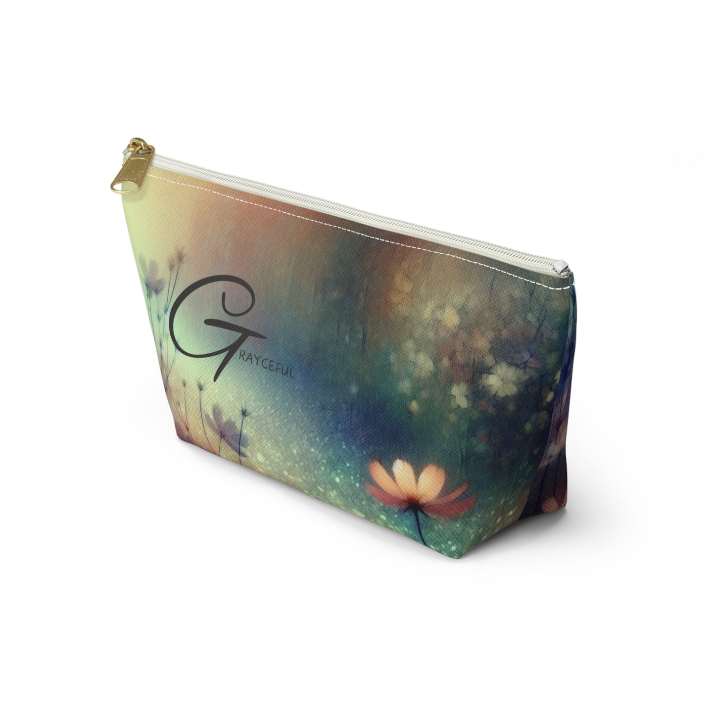 Floral Accessory Pouch - Graceful Design for Everyday Use Grayceful LLC