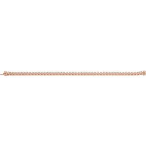 14K Rose 5 CTW Natural Diamond Line 7 1/4" Bracelet Ethereal Legacy Boutiques