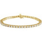14K Yellow 4 CTW Natural Diamond Line 7 1/4" Bracelet Ethereal Legacy Boutiques