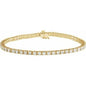 14K Yellow 5 CTW Natural Diamond Line 7 1/4" Bracelet Ethereal Legacy Boutiques